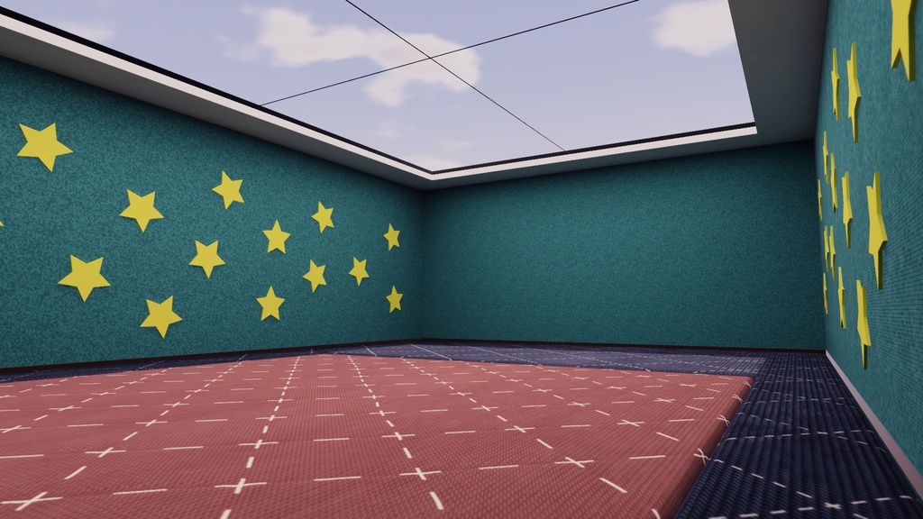 【VRChat想定】多目的ホール1【ワールドアセット】