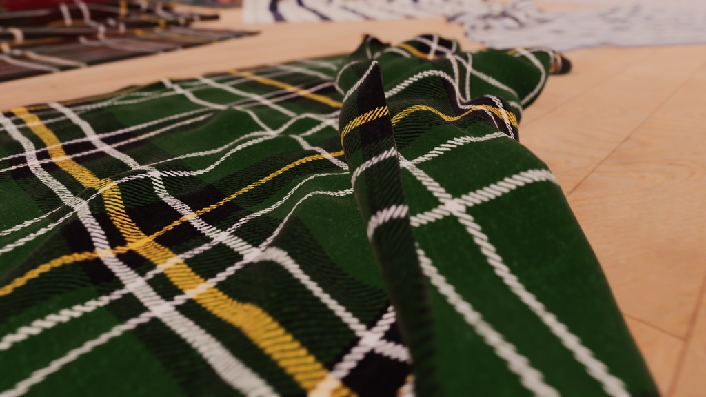 【VRChat想定】ワールド作るとき空いた床スペースに置いとくといい感じな毛布