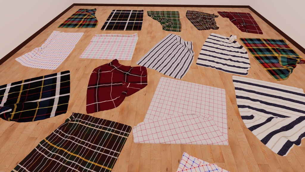 【VRChat想定】ワールド作るとき空いた床スペースに置いとくといい感じな毛布