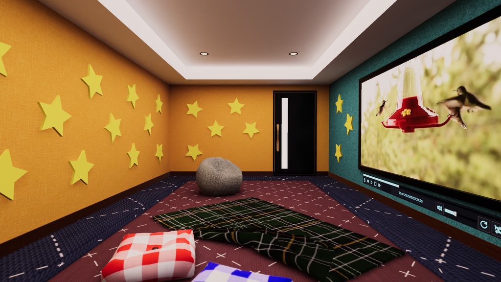 【VRChat想定】KidsRoom1【ワールドアセット】