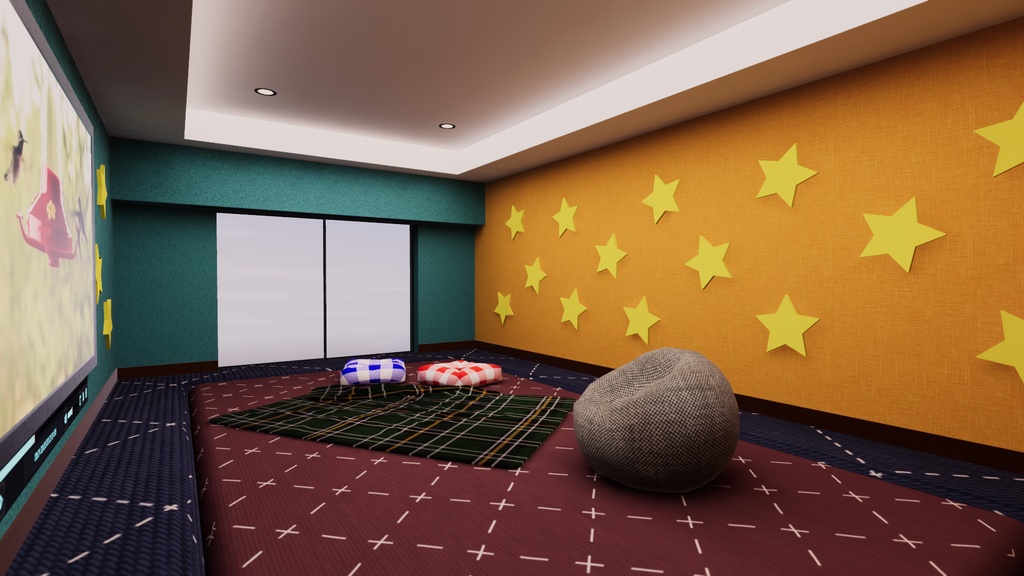 【VRChat想定】KidsRoom1【ワールドアセット】