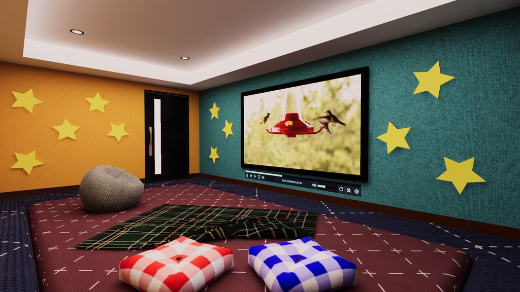 【VRChat想定】KidsRoom1【ワールドアセット】