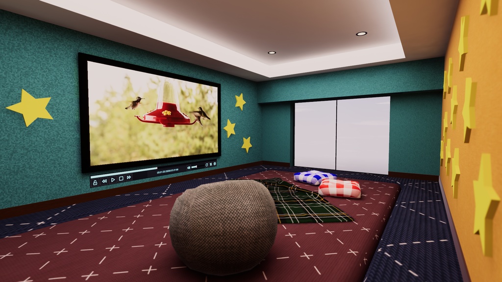 【VRChat想定】KidsRoom1【ワールドアセット】