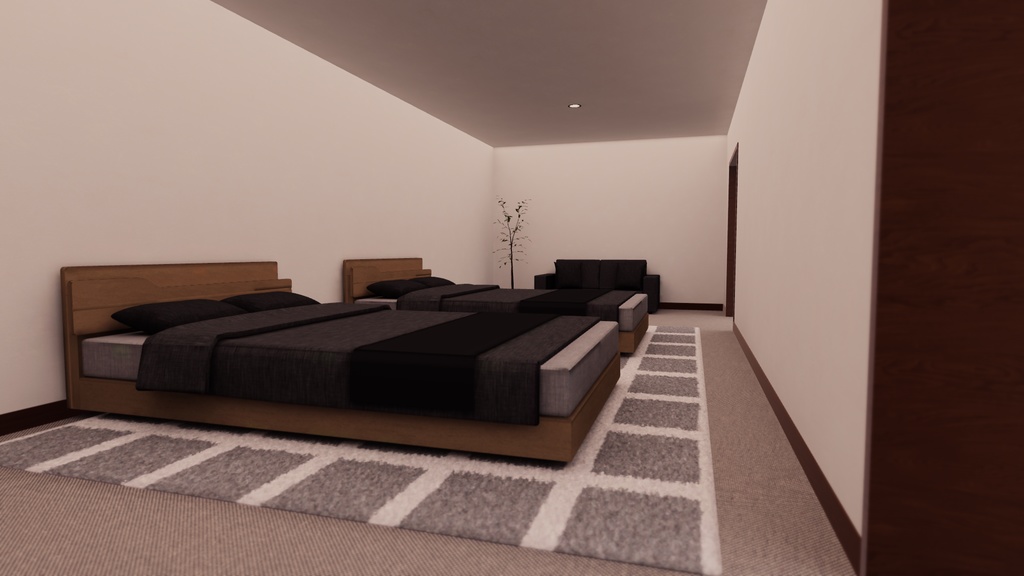 【VRChat想定】Nest3【ワールドアセット】