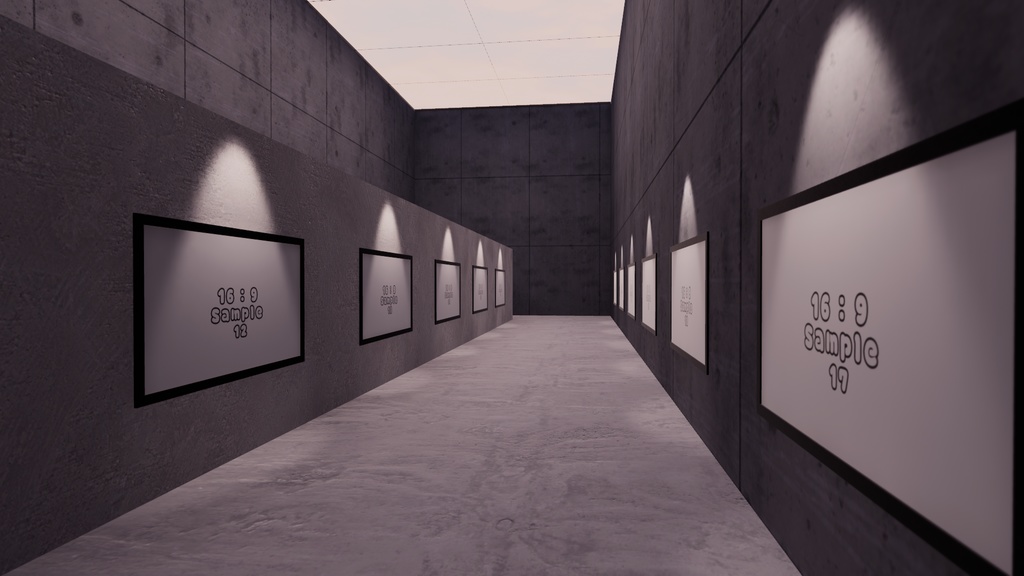 【VRChat想定】Photogallery7【ワールドアセット】