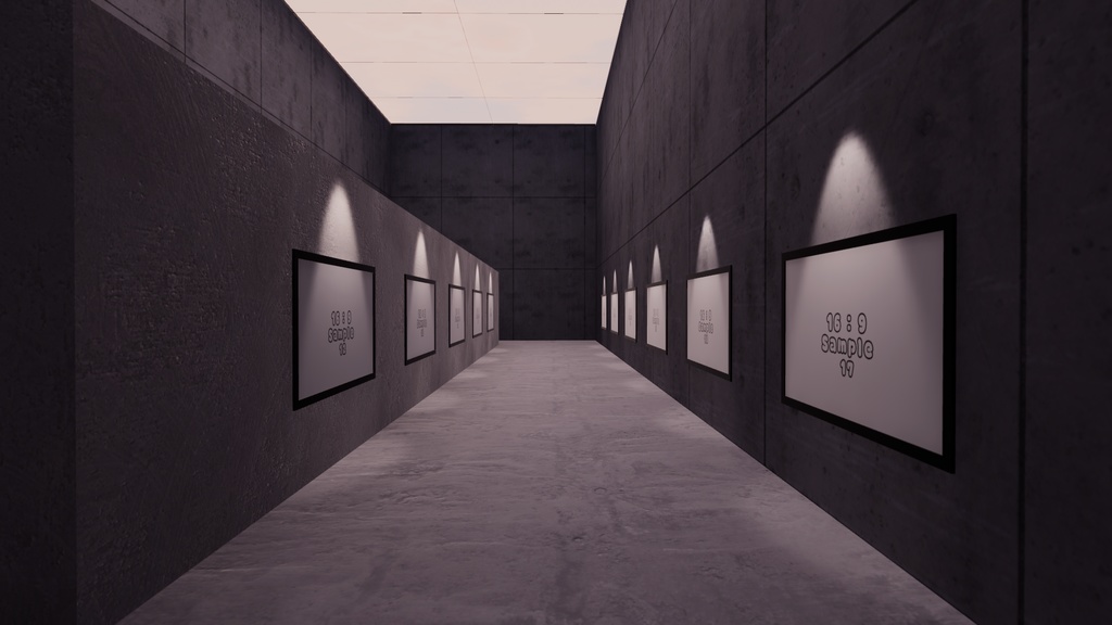 【VRChat想定】Photogallery7【ワールドアセット】