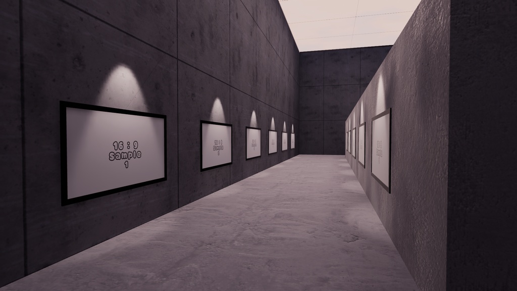 【VRChat想定】Photogallery7【ワールドアセット】