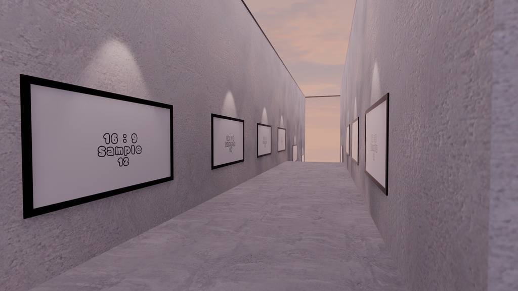 【VRChat想定】Photogallery8【ワールドアセット】