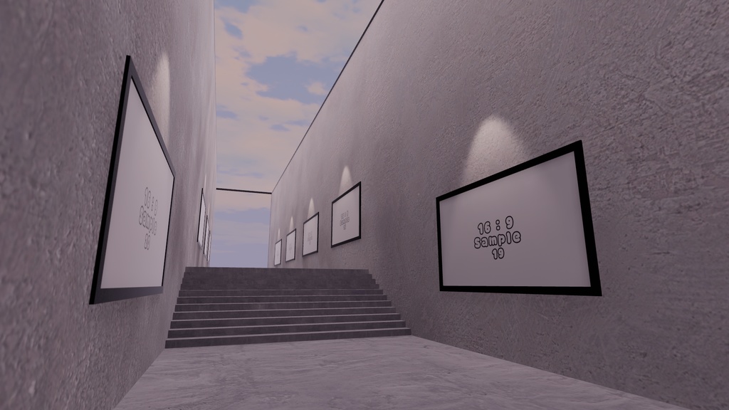 【VRChat想定】Photogallery8【ワールドアセット】