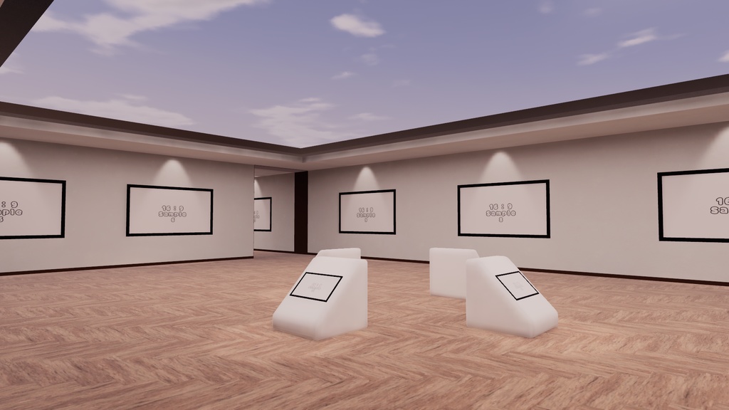 【VRChat想定】photogallery9【ワールドアセット】