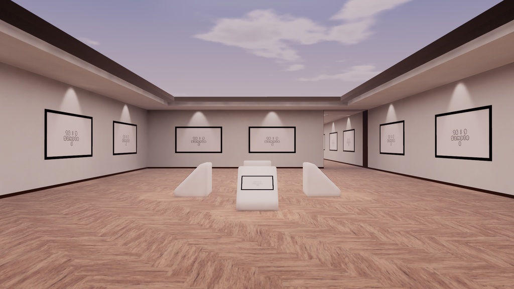 【VRChat想定】photogallery9【ワールドアセット】