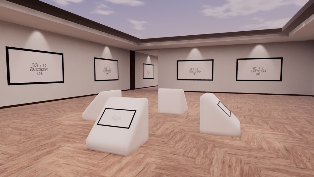 【VRChat想定】photogallery9【ワールドアセット】