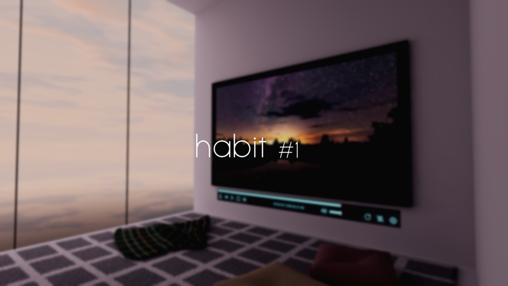 【VRChat想定】habit #1【ワールドアセット】