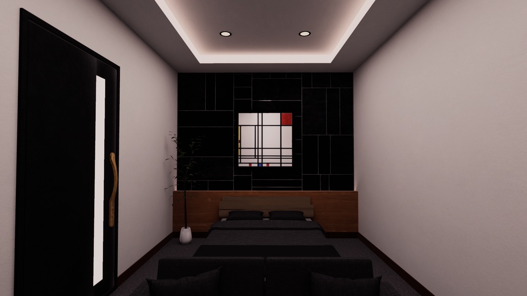 【VRChat想定】CompactRoom1【ワールドアセット】