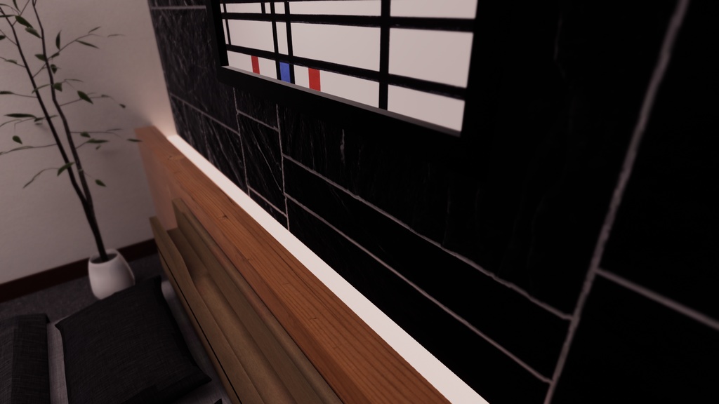 【VRChat想定】CompactRoom1【ワールドアセット】