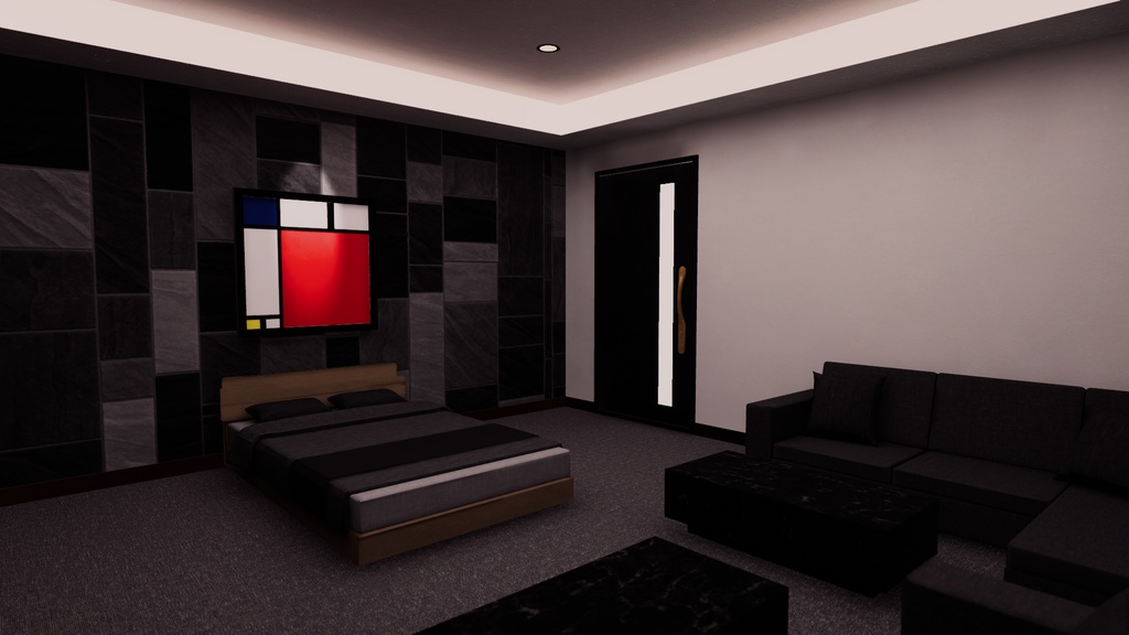 【VRChat想定】CompactRoom2【ワールドアセット】