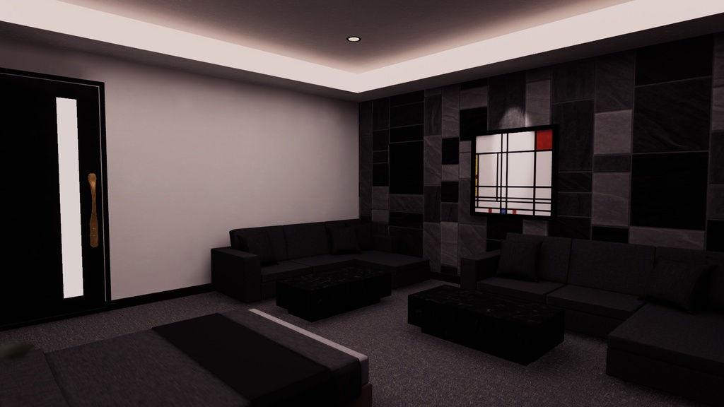 【VRChat想定】CompactRoom2【ワールドアセット】