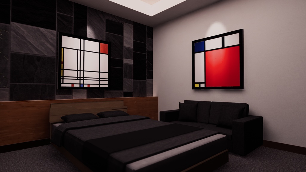 【VRChat想定】CompactRoom3【ワールドアセット】