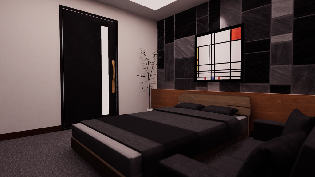 【VRChat想定】CompactRoom3【ワールドアセット】