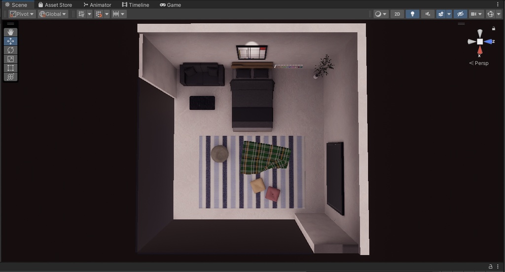【VRChat想定】Cozy1【ワールドアセット】