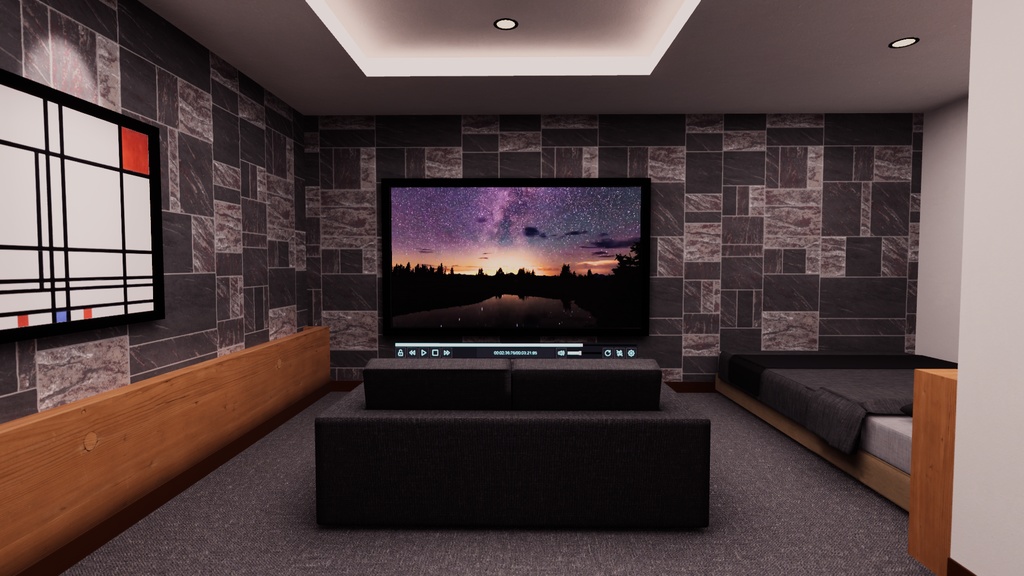 【VRChat想定】CompactRoom4【ワールドアセット】