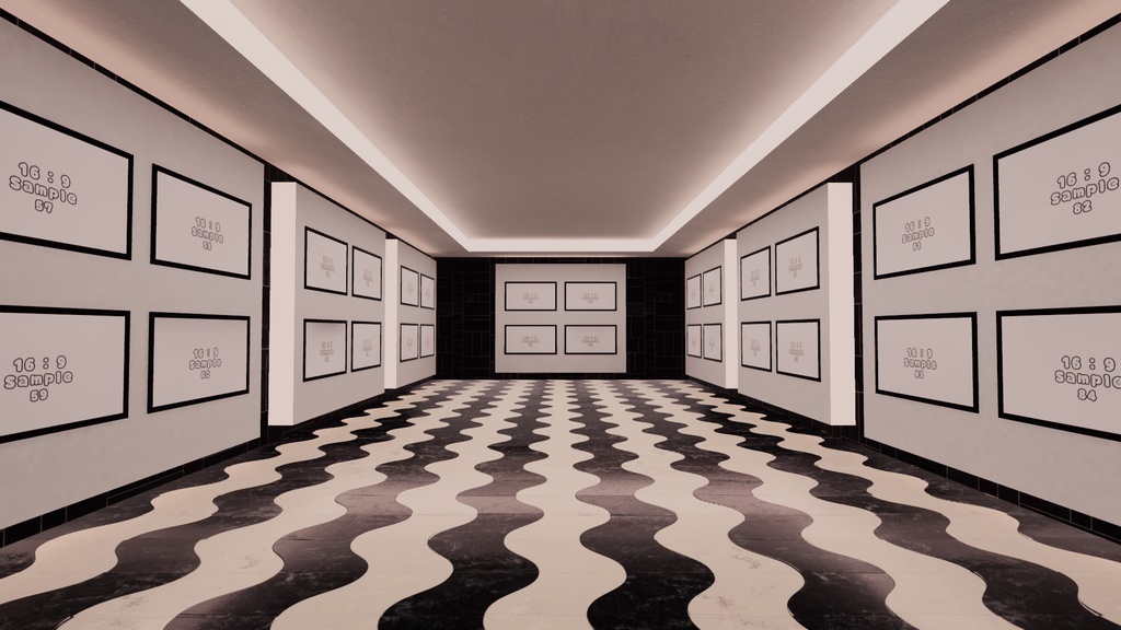 【VRChat想定:112枚飾れる!】photogallery10【ワールドアセット】