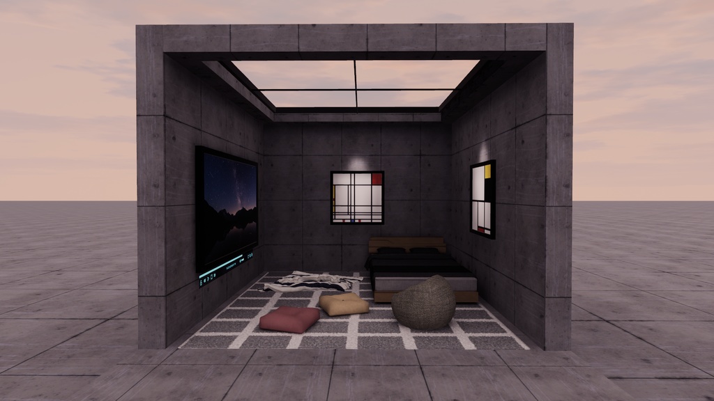 【VRChat想定】Cozy3【ワールドアセット】