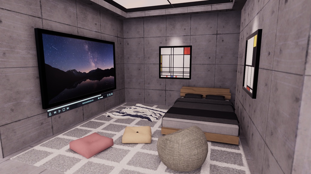 【VRChat想定】Cozy3【ワールドアセット】