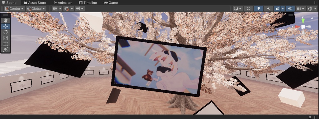 【VRChat想定】photogallery11【ワールドアセット】