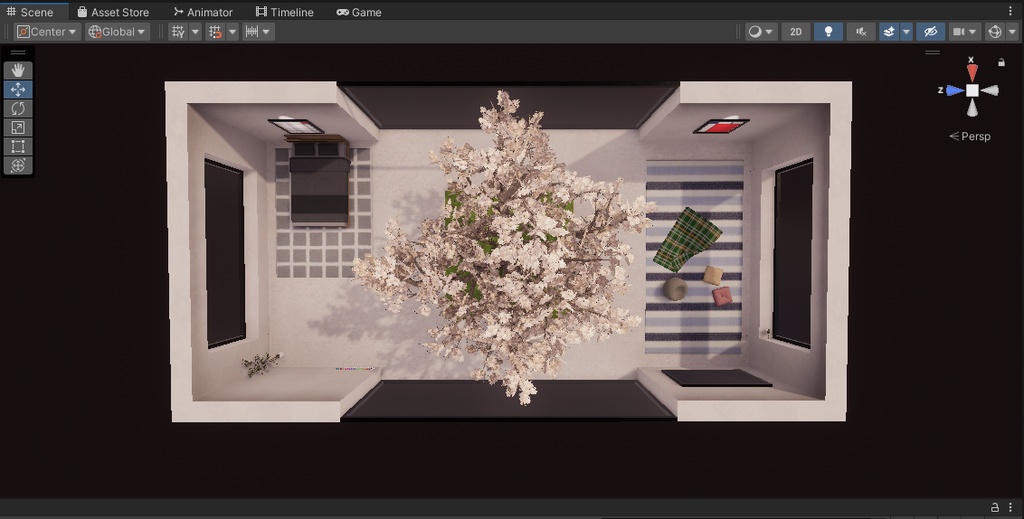 【VRChat想定】Sakura : Re【ワールドアセット】
