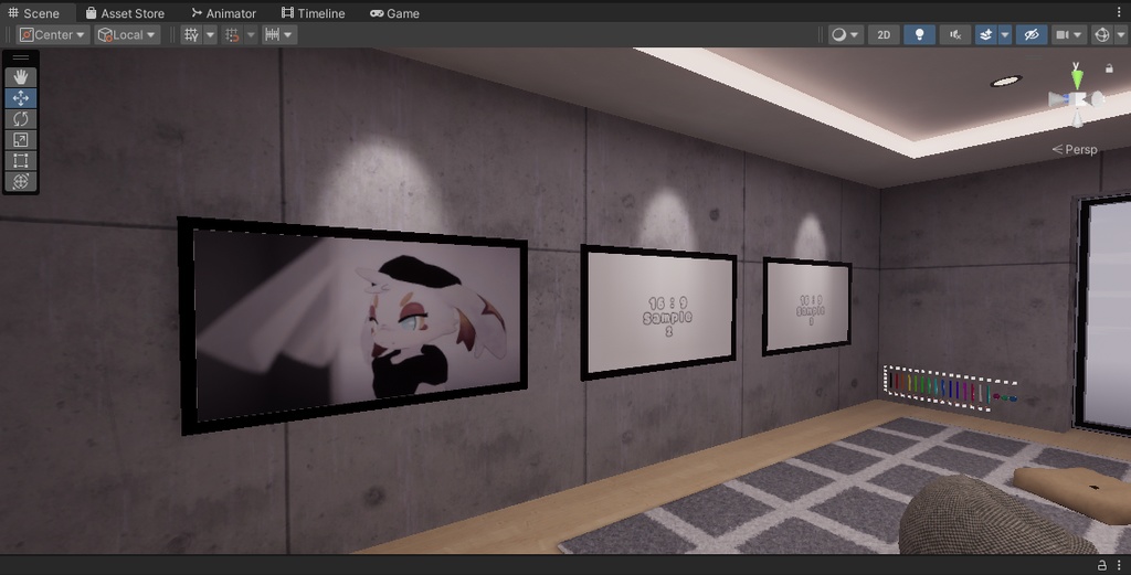 【VRChat想定】コンクリート打ちっぱなしハウス 1【ワールドアセット】