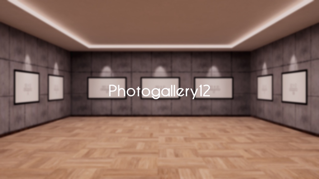 【VRChat想定】photogallery12【ワールドアセット】