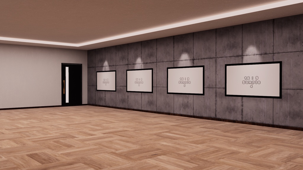 【VRChat想定】photogallery12【ワールドアセット】