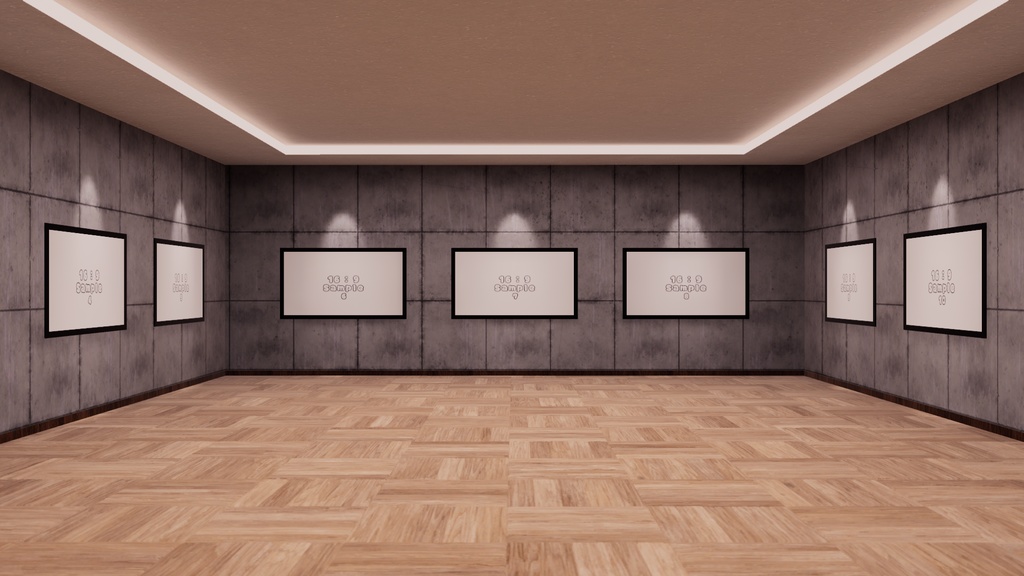 【VRChat想定】photogallery12【ワールドアセット】