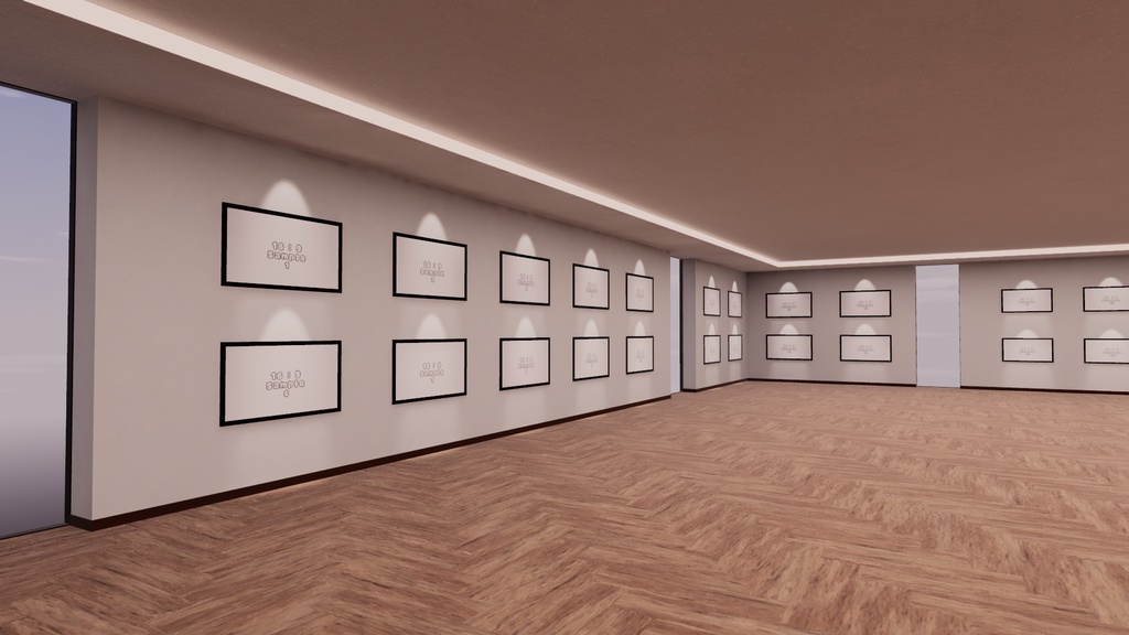 【VRChat想定】photogallery13【ワールドアセット】