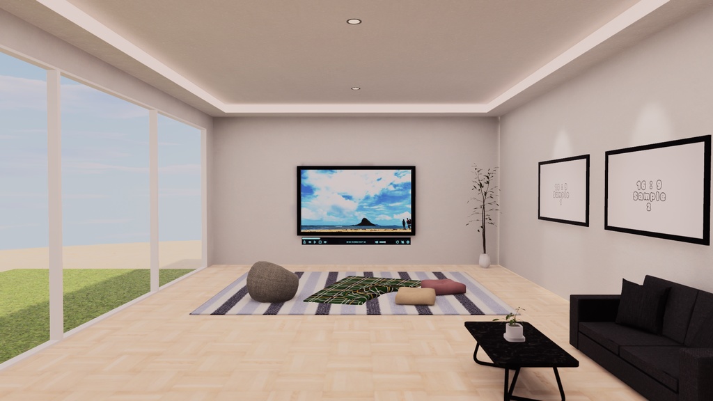 【VRChat想定】アイランド 1【ワールドアセット】