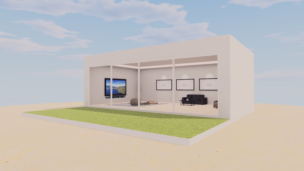 【VRChat想定】アイランド 1【ワールドアセット】