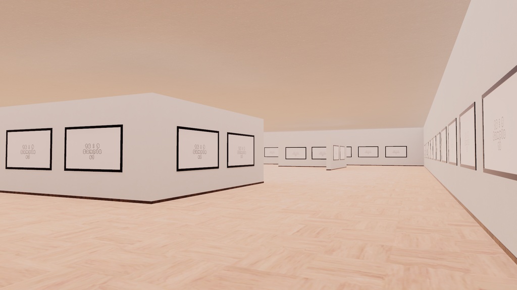 【VRChat想定:83枚飾れる!】photogallery14【ワールドアセット】