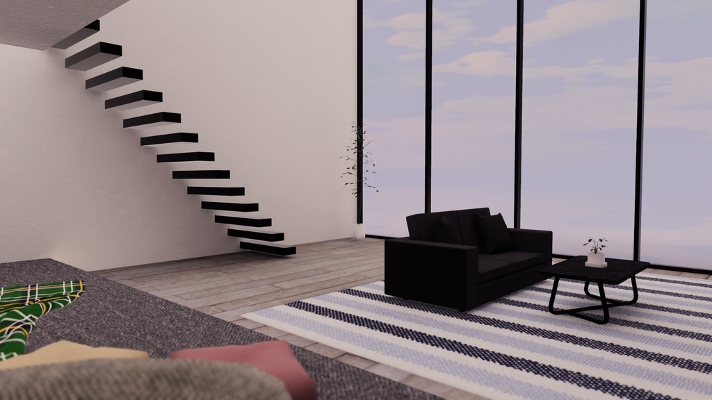 【VRChat想定】CubeHouse9 : Re【夜と、共に。使用アセット】