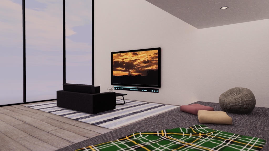 【VRChat想定】CubeHouse9 : Re【夜と、共に。使用アセット】