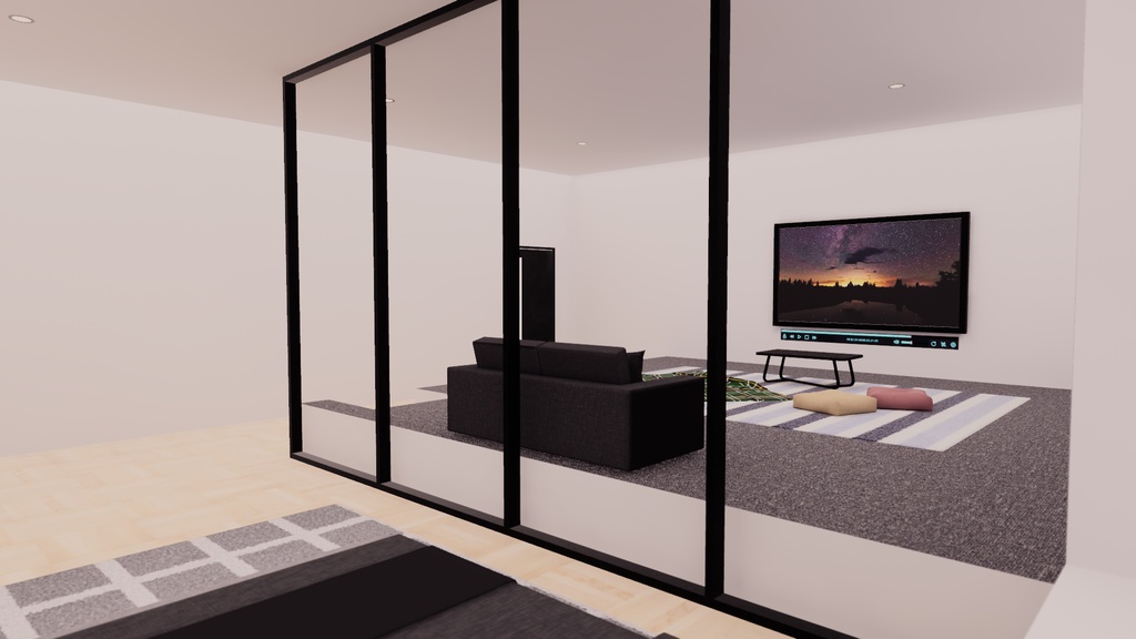 【VRChat想定】Apartment7【ワールドアセット】