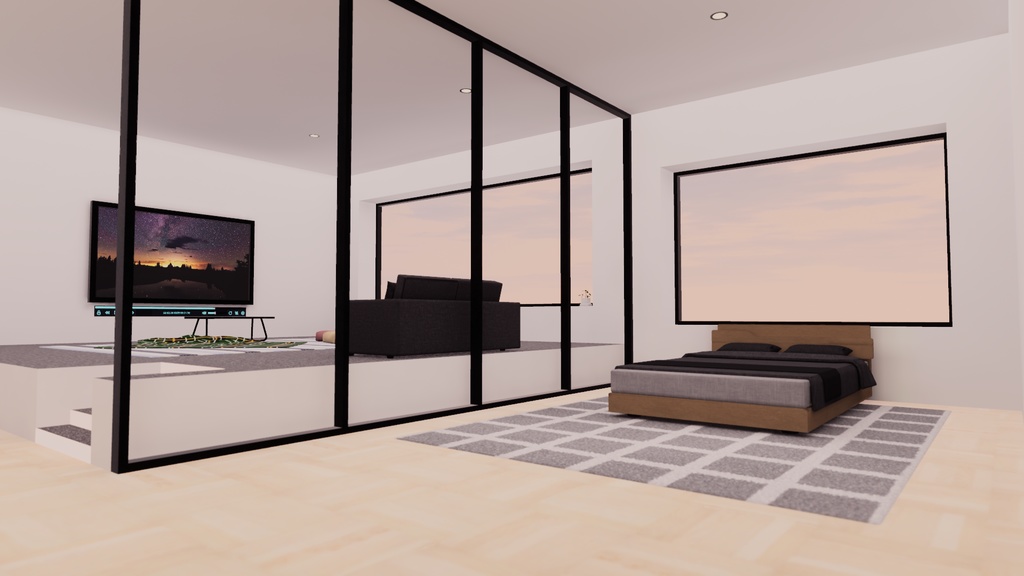 【VRChat想定】Apartment7【ワールドアセット】