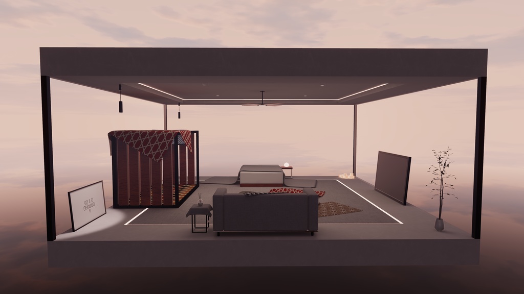 【3/20~3/22まで半額セール中!】【VRChat想定】Natsuyoi.ReBuild【ワールドアセット】