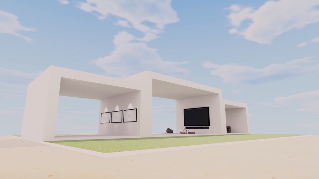 【VRChat想定】アイランド2【ワールドアセット】