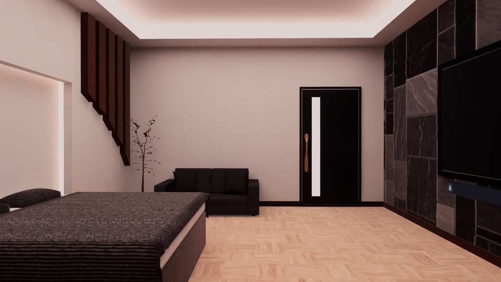 【VRChat想定】compactroom5【ワールドアセット】