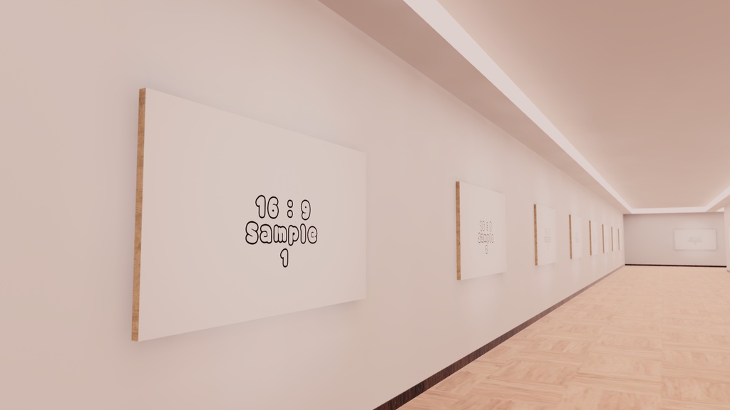 【VRChat想定/標準ベイク・Bakery両対応】photogallery17【ワールドアセット】