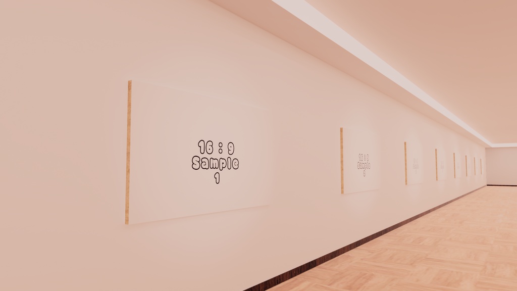 【VRChat想定/標準ベイク・Bakery両対応】photogallery17【ワールドアセット】