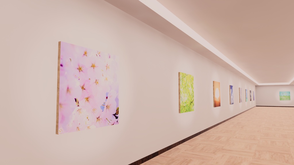 【VRChat想定/標準ベイク・Bakery両対応】photogallery17【ワールドアセット】