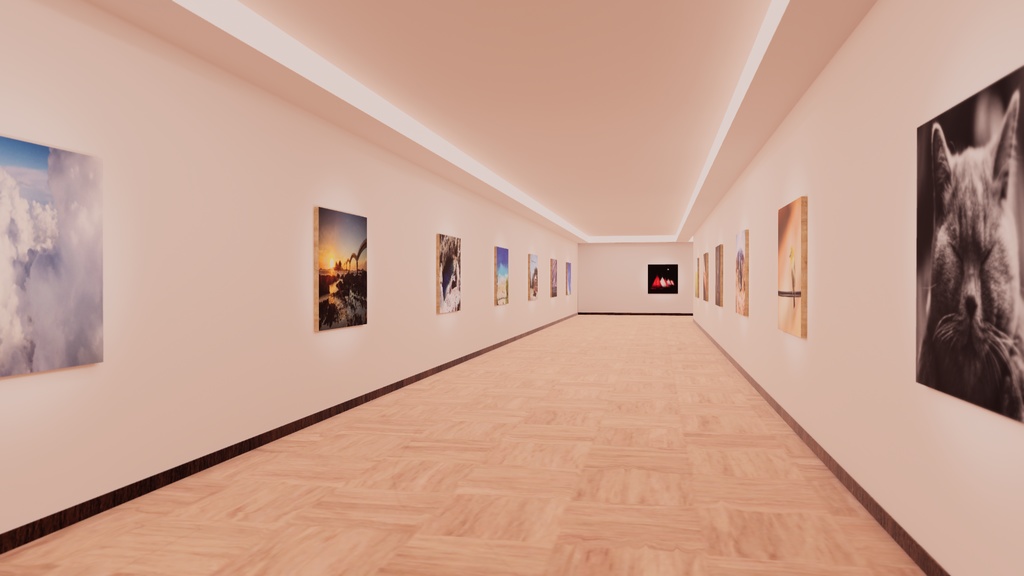 【VRChat想定/標準ベイク・Bakery両対応】photogallery17【ワールドアセット】