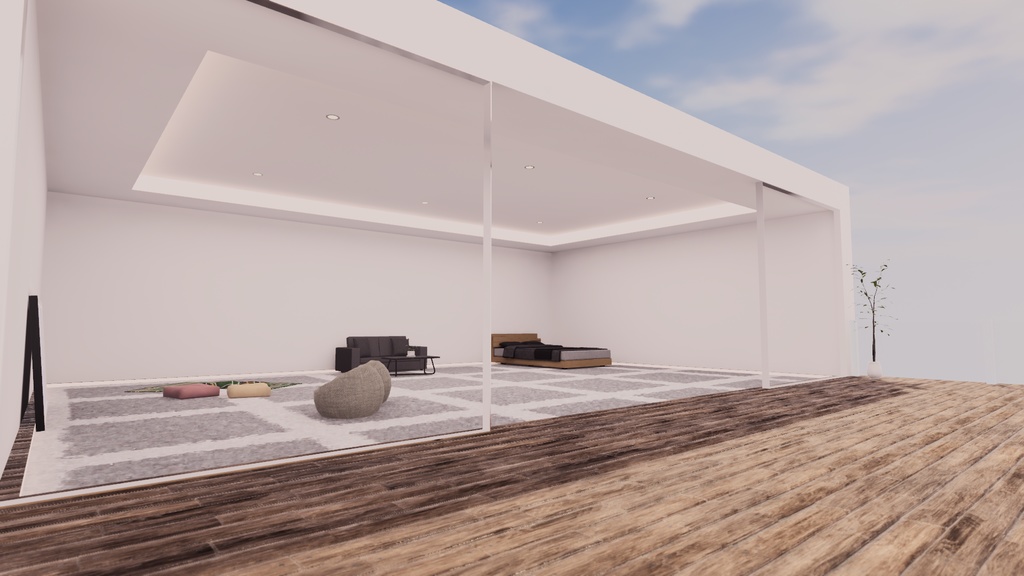 【VRChat想定】コテージ1【ワールドアセット】